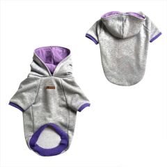 Basic Gri-mor Kapüşonlu Köpek Sweatshirt
