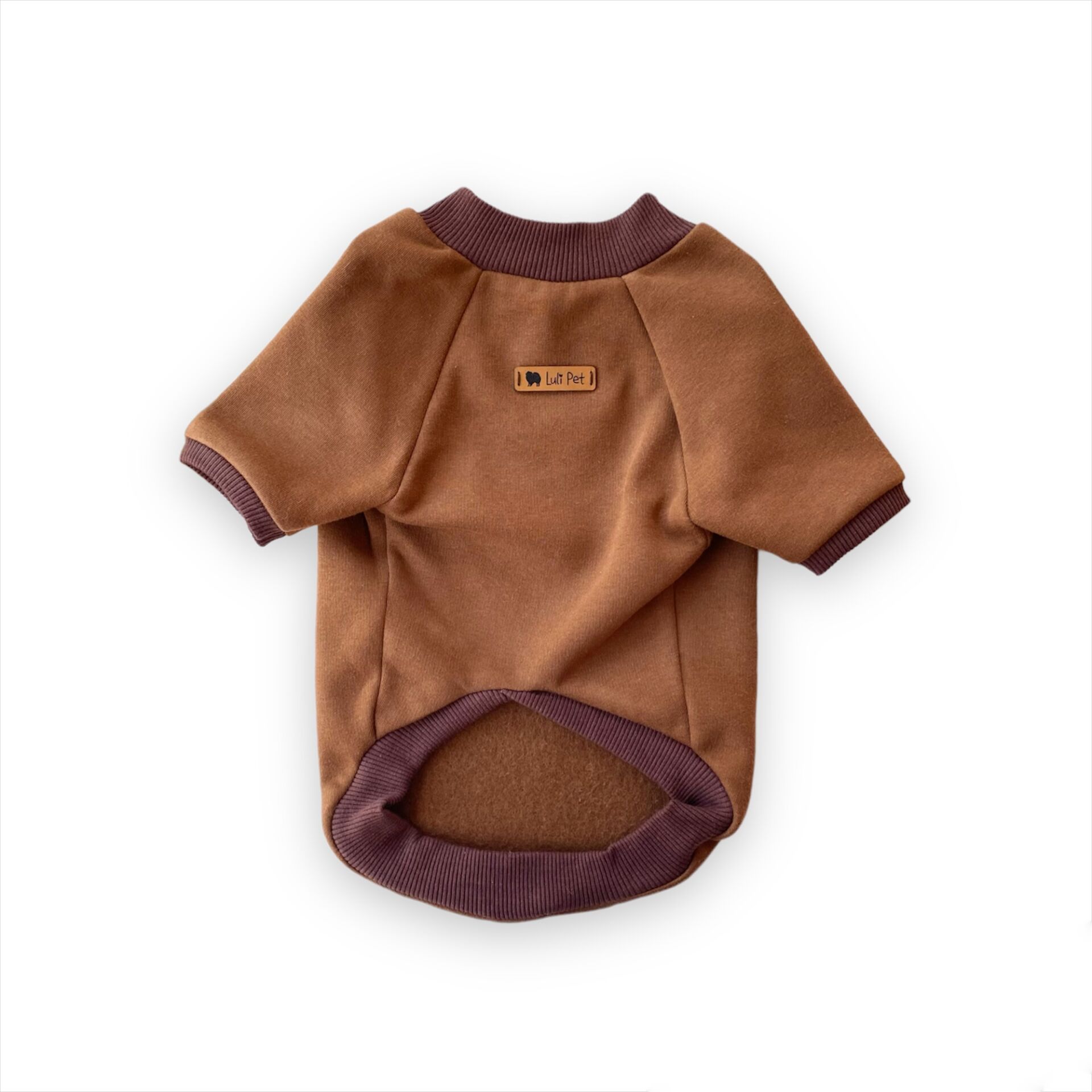 Caramel Polarlı Köpek Sweatshirt