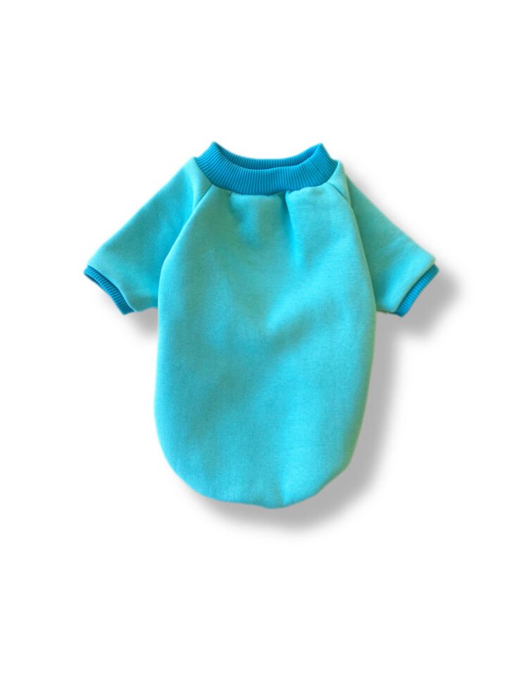 Mavi Polarlı Köpek Sweatshirt