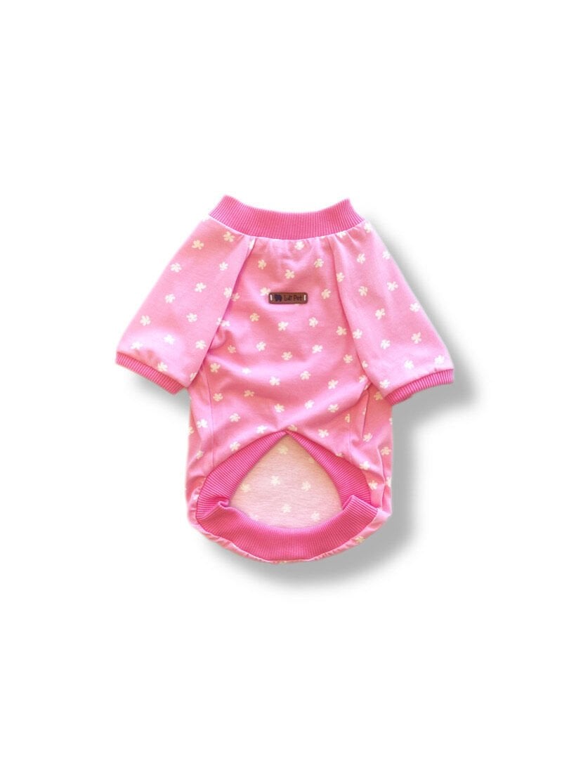 Pembe Desenli Köpek T-shirt