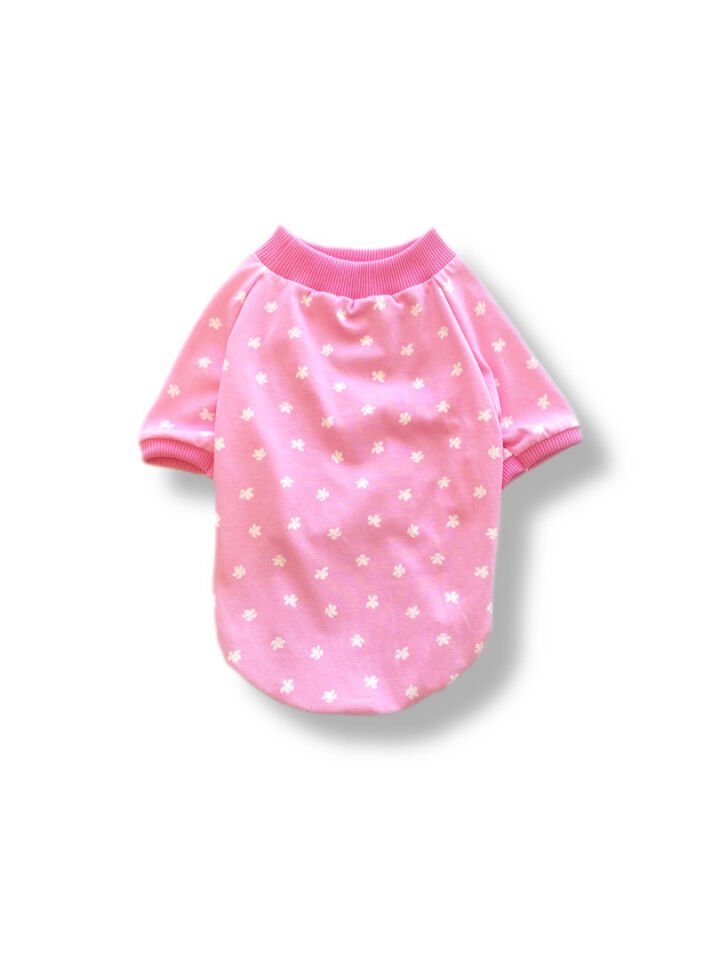 Pembe Desenli Köpek T-shirt