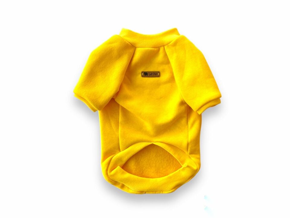Sarı Köpek Sweatshirt