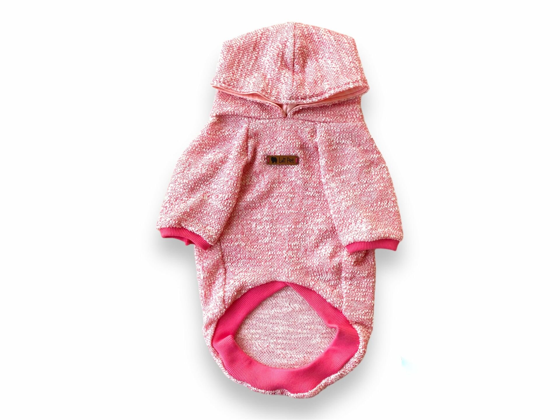 Kapüşonlu İnce Triko Köpek Sweatshirt