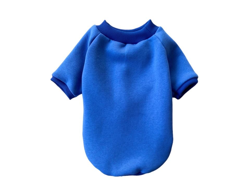 Mavi Polarlı Köpek Sweatshirt