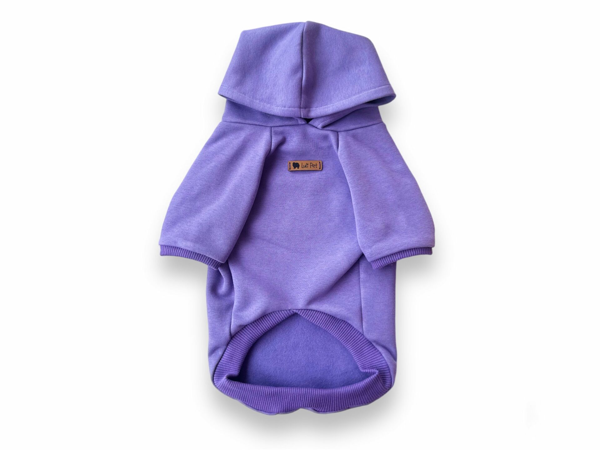 Mor Kapüşonlu Köpek Sweatshirt