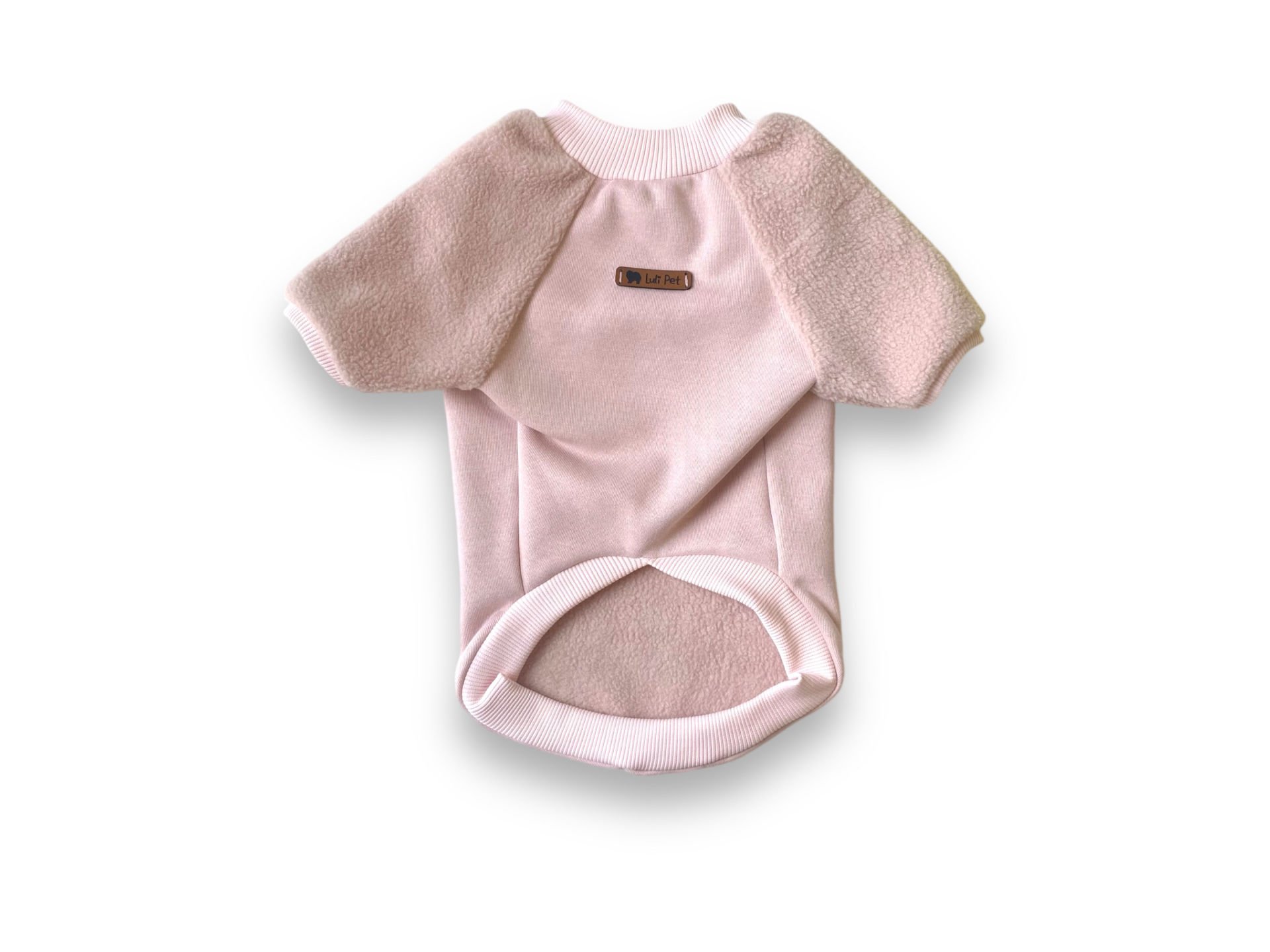 Pembe Polarlı Köpek Sweatshirt